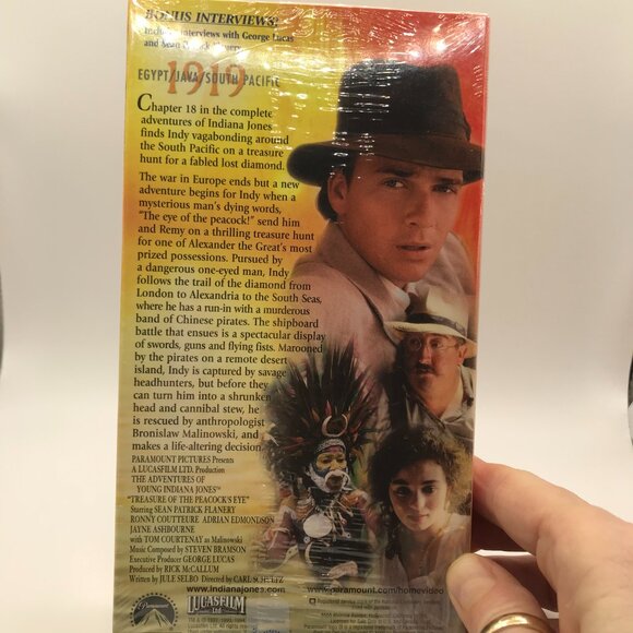 Indiana Jones and the temple of doom VHS  + Peacock Eye Sealed NEW Collectible - Picture 7 of 14